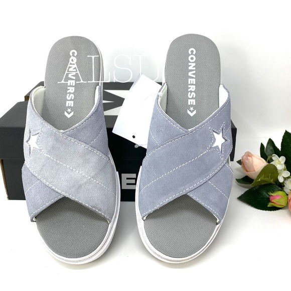 Converse One Star Sandal Slip Suede Grey W AUTHENT - Picture 3 of 7